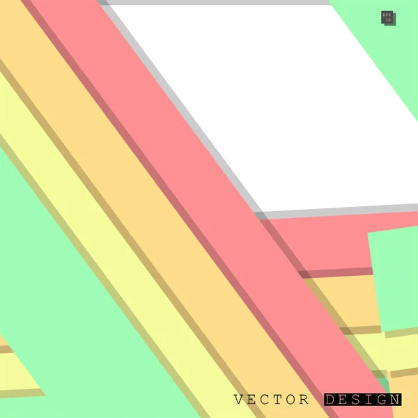 Abstrakt Vektorutforming Med Bakgrunn Fargerike Linjemønstre Vektorutforming – stockvektor