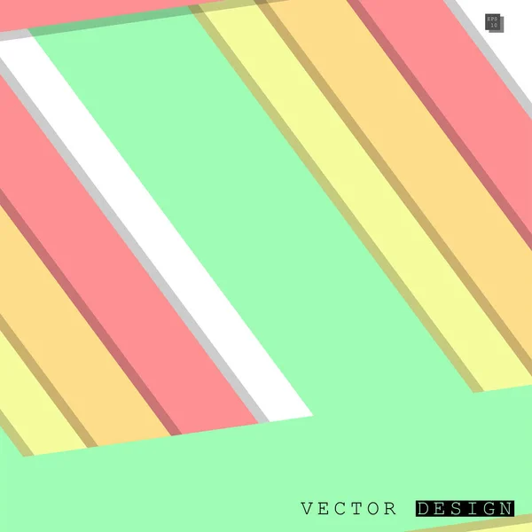 Абстрактный Векторный Дизайн Фоне Красочных Линий Векторный Дизайн — стоковый вектор