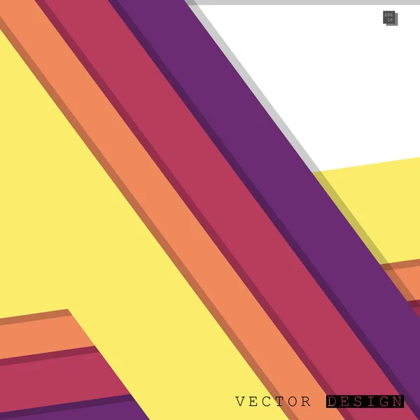 ベクター デザインのカラフルなライン パターンの背景を持つ抽象的なベクトル デザイン — ストックベクタ