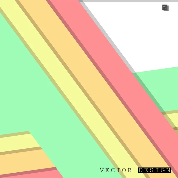 Абстрактный Векторный Дизайн Фоне Красочных Линий Векторный Дизайн — стоковый вектор