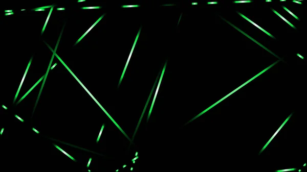 Illustration Vectorielle Abstraite Lignes Lumineuses Fond Couleur Vert — Image vectorielle