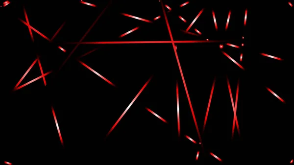 Illustration Vectorielle Abstraite Lignes Lumineuses Fond Couleur Rouge — Image vectorielle