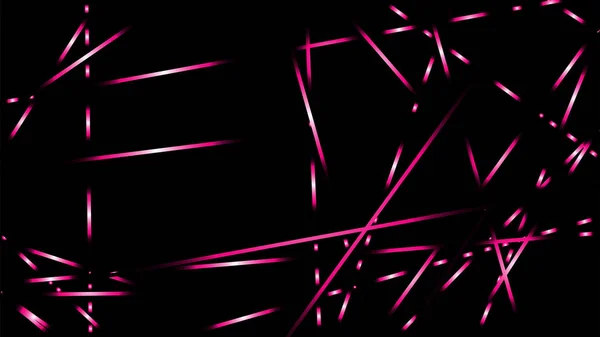 Illustration Vectorielle Abstraite Lignes Lumineuses Fond Couleur Rose — Image vectorielle