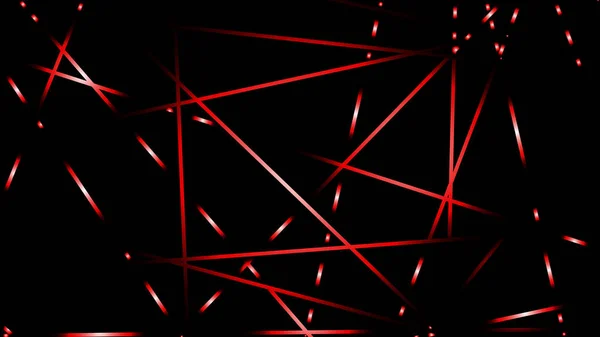 Illustration Vectorielle Abstraite Lignes Lumineuses Fond Couleur Rouge — Image vectorielle