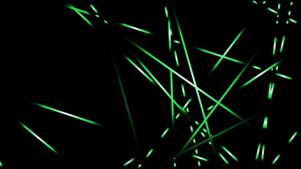 Vector Abstracto Ilustración Fondo Líneas Luz Color Verde — Vector de stock