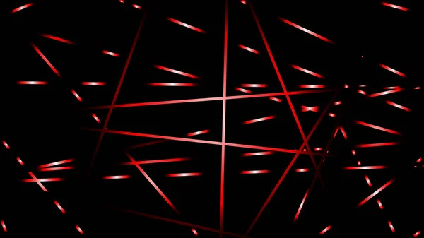 Illustration Vectorielle Abstraite Lignes Lumineuses Fond Couleur Rouge — Image vectorielle