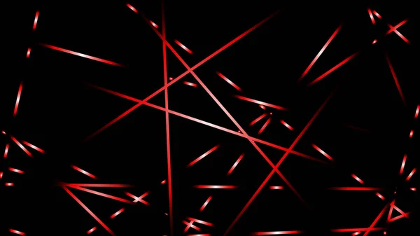 Illustration Vectorielle Abstraite Lignes Lumineuses Fond Couleur Rouge — Image vectorielle