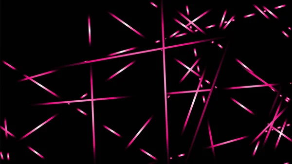 Illustration Vectorielle Abstraite Lignes Lumineuses Fond Couleur Rose — Image vectorielle