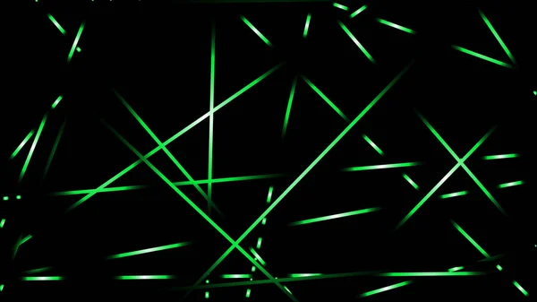 Abstrakta Vektor Illustration Bakgrund Ljuslinjer Färg Grön — Stock vektor