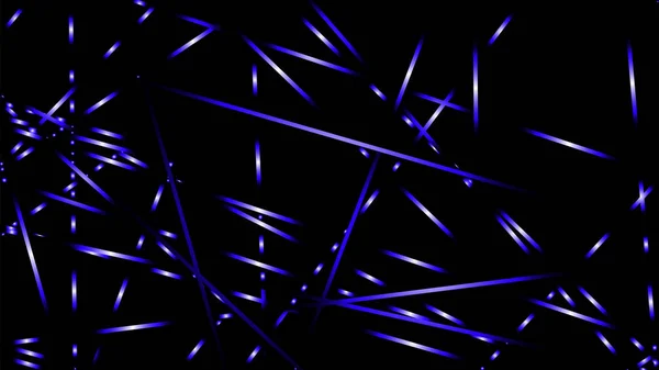 Illustration Vectorielle Abstraite Lignes Lumineuses Fond Couleur Bleu — Image vectorielle