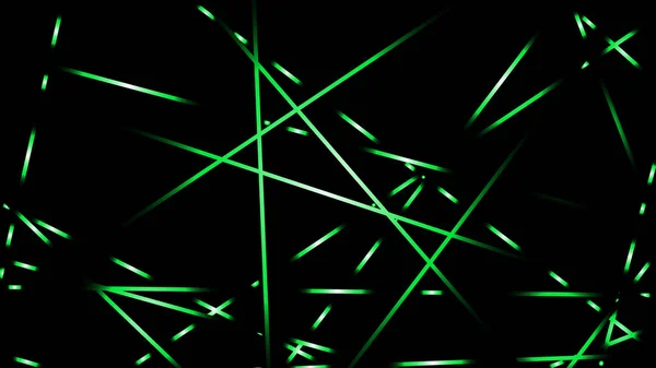 Illustration Vectorielle Abstraite Lignes Lumineuses Fond Couleur Vert — Image vectorielle