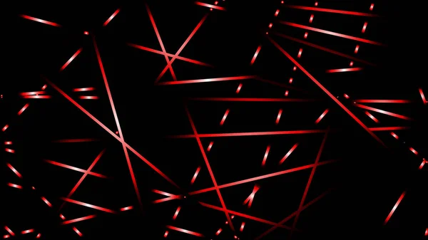 Illustration Vectorielle Abstraite Lignes Lumineuses Fond Couleur Rouge — Image vectorielle