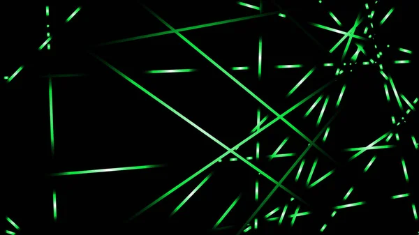 Illustration Vectorielle Abstraite Lignes Lumineuses Fond Couleur Vert — Image vectorielle