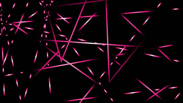 Illustration Vectorielle Abstraite Lignes Lumineuses Fond Couleur Rose — Image vectorielle