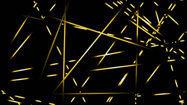 Vector Abstracto Ilustración Fondo Líneas Luz Color Oro — Vector de stock