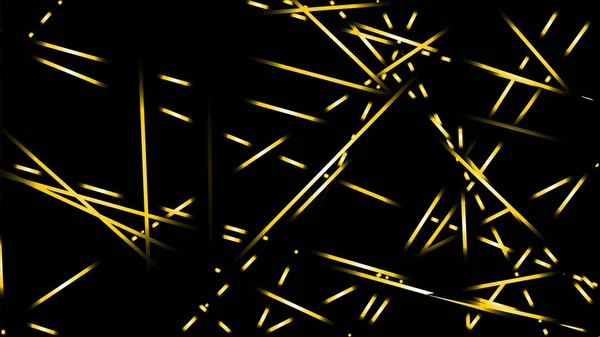Vector Abstracto Ilustración Fondo Líneas Luz Color Oro — Vector de stock