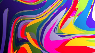 Renkli vektör gökkuşağı Ebru doku, suluboya arka plan