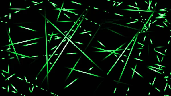 Vector Abstracto Ilustración Fondo Líneas Luz Color Verde — Vector de stock