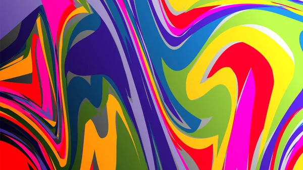カラフルなベクトル虹マーブリング テクスチャ 水彩の抽象的な背景 — ストックベクタ