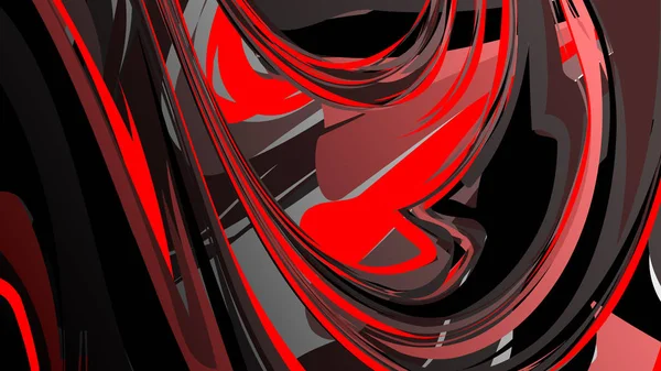 Fondo Onda Abstracto Con Estilo Rojo Fondo Mármol — Vector de stock