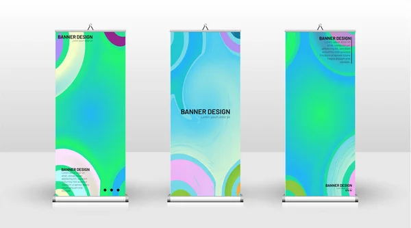 Vertical banner template design. can be used for brochures, cove — Stock Vector