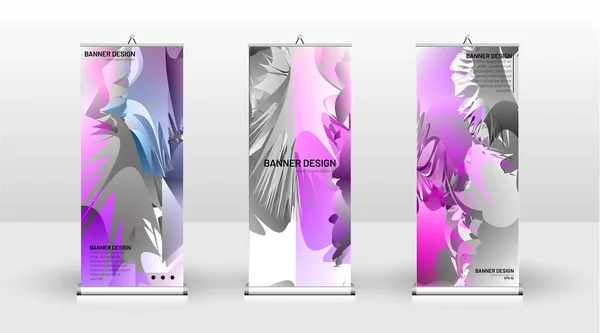 Diseño de plantilla de banner vertical. puede ser utilizado para folletos, portadas, publicaciones, etc. Splash colorido vector de diseño de fondo . — Archivo Imágenes Vectoriales