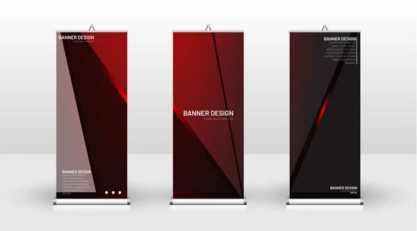 Design verticale del modello di banner. può essere utilizzato per opuscoli, cala — Vettoriale Stock