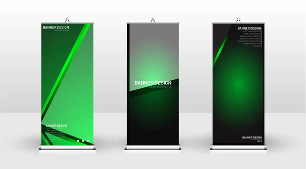 Design vertikaler Banner-Vorlagen. kann für Broschüren verwendet werden, Bucht — Stockvektor