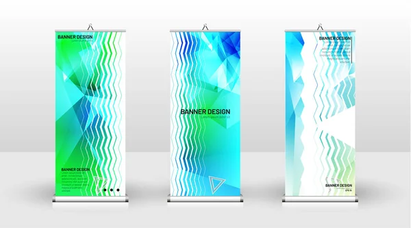 Diseño de plantilla de banner vertical. se puede utilizar para folletos, cala — Vector de stock