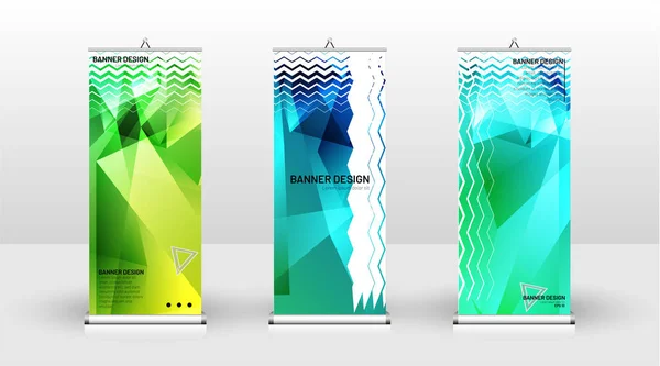Design vertikaler Banner-Vorlagen. kann für Broschüren verwendet werden, Bucht — Stockvektor