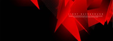 Üçgen arka plan. 3b üçgenlerin soyut kompozisyonu. Modern geometrik kırmızı arka plan yalıtımlı siyah