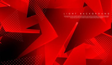 Üçgen arka plan. 3b üçgenlerin soyut kompozisyonu. Modern geometrik kırmızı arka plan yalıtımlı siyah