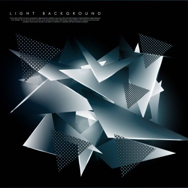 Parlak üçgen şekil vektör tasarımının arka planı. tasarım arka planınız için uygun