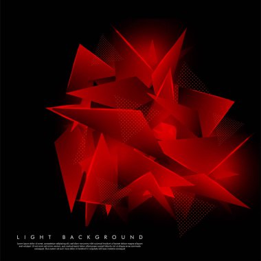 Parlak üçgen şekil vektör tasarımının arka planı. tasarım arka planınız için uygun