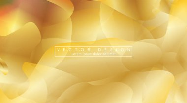 Altın sarısı arka plan Dalga deseni ve gradasyon vektör illüstrasyon. eps 10