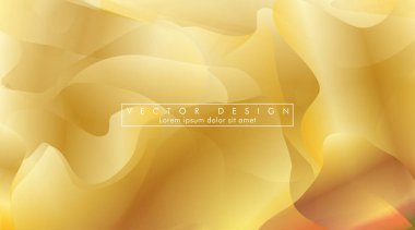 Altın sarısı arka plan Dalga deseni ve gradasyon vektör illüstrasyon. eps 10