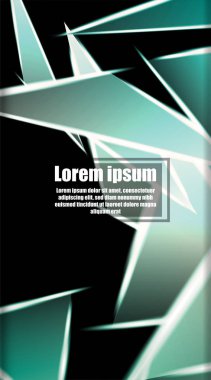 dikey soyut tasarım. Parlak üçgen shap arka plan