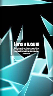 dikey soyut tasarım. Parlak üçgen shap arka plan