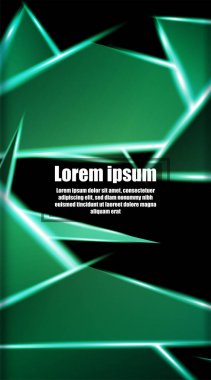 dikey soyut tasarım. Parlak üçgen shap arka plan