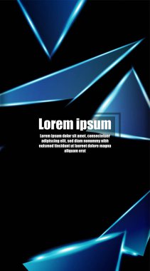 dikey soyut tasarım. Parlak üçgen shap arka plan