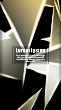 dikey soyut tasarım. Parlak üçgen shap arka plan