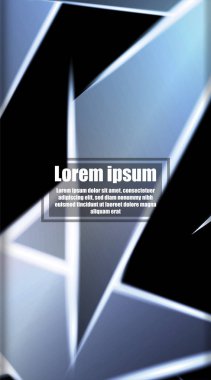 dikey soyut tasarım. Parlak üçgen shap arka plan