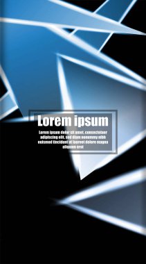 dikey soyut tasarım. Parlak üçgen shap arka plan