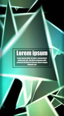 dikey soyut tasarım. Parlak üçgen shap arka plan