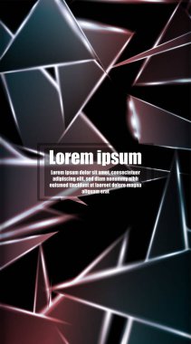 dikey soyut tasarım. Parlak üçgen shap arka plan