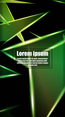 dikey soyut tasarım. Parlak üçgen shap arka plan