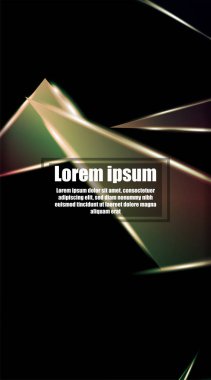 dikey soyut tasarım. Parlak üçgen shap arka plan