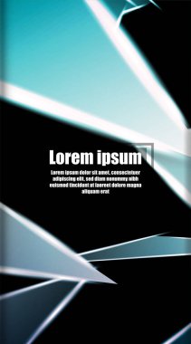 dikey soyut tasarım. Parlak üçgen shap arka plan