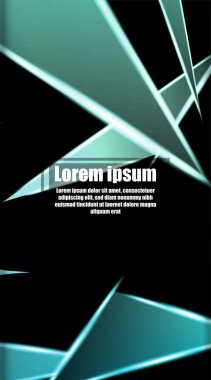 dikey soyut tasarım. Parlak üçgen shap arka plan