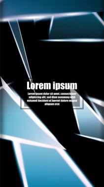 dikey soyut tasarım. Parlak üçgen shap arka plan